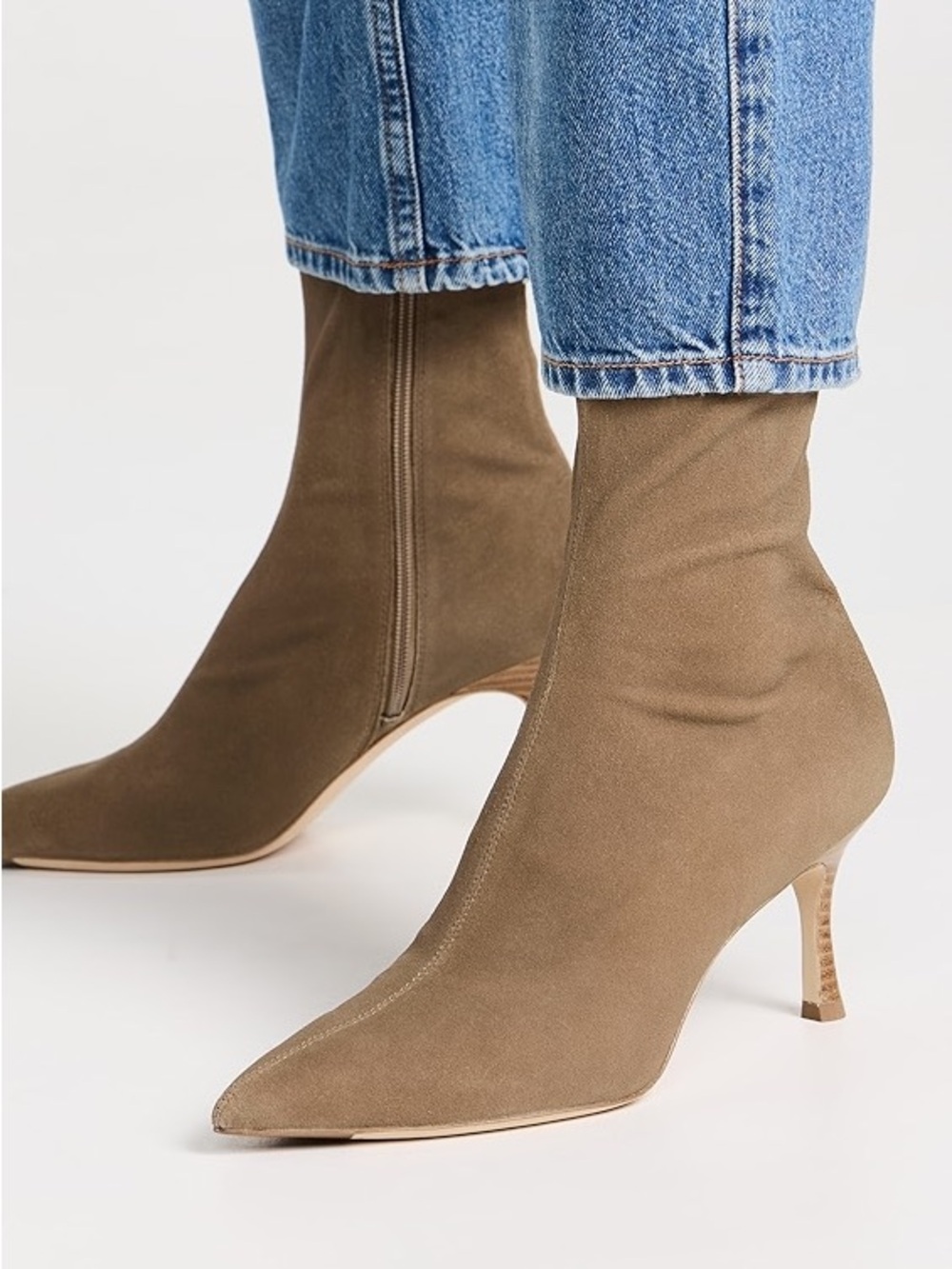 Rag & Bone // NEW Brea Camel Suede Stretch Ankle Boots